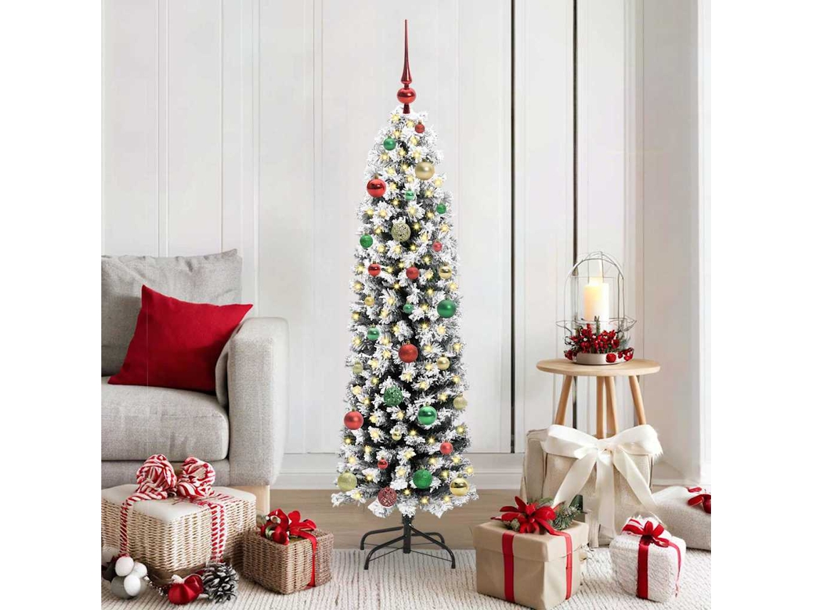 Vidaxl Árvore De Natal Artificial Verde 150 Cm Pvc E Aço E Plástico