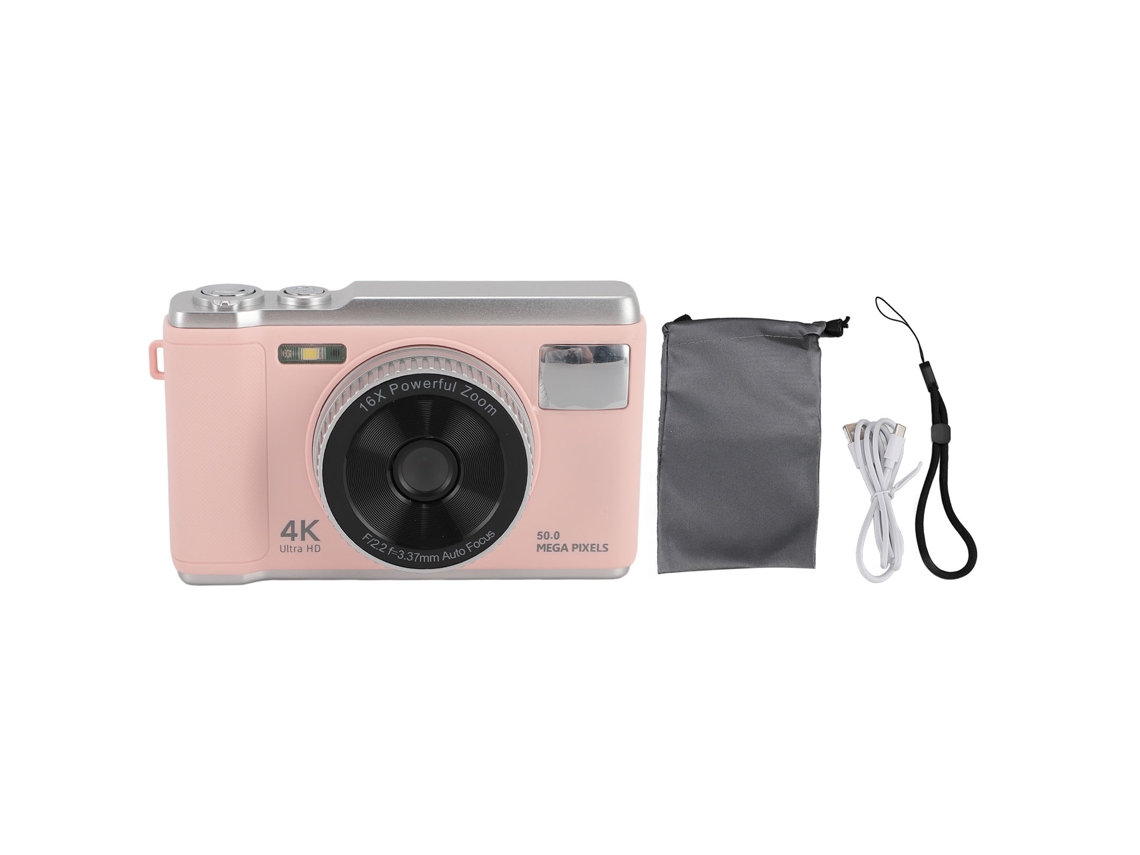 Raum-camera Digital 4k com foco automático para vlogs e fotografia compacta do tipo "apontar e disparar".