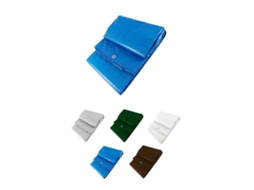 Toldo impermeável reforçado | Lona Multiuso | com ilhós | Selecione o tamanho azul 5X8M.