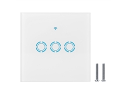 Interruptor Tátil Para Casa Inteligente, Suporta Controle Remoto Por Celular Via Wifi E Controle De Voz.