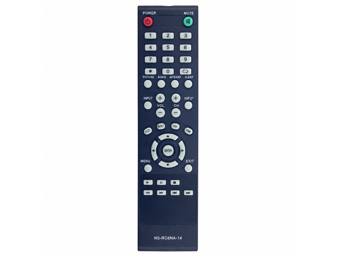 Comando À Distância De Substituição Para Tv Insignia Compatível Com Ns-rc6na-14_dae
