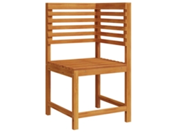 Conjunto 1 Cadeira De Jardim Vidaxl Castanho Madeira De Acácia Maciça (50 X 50 X 91cm)