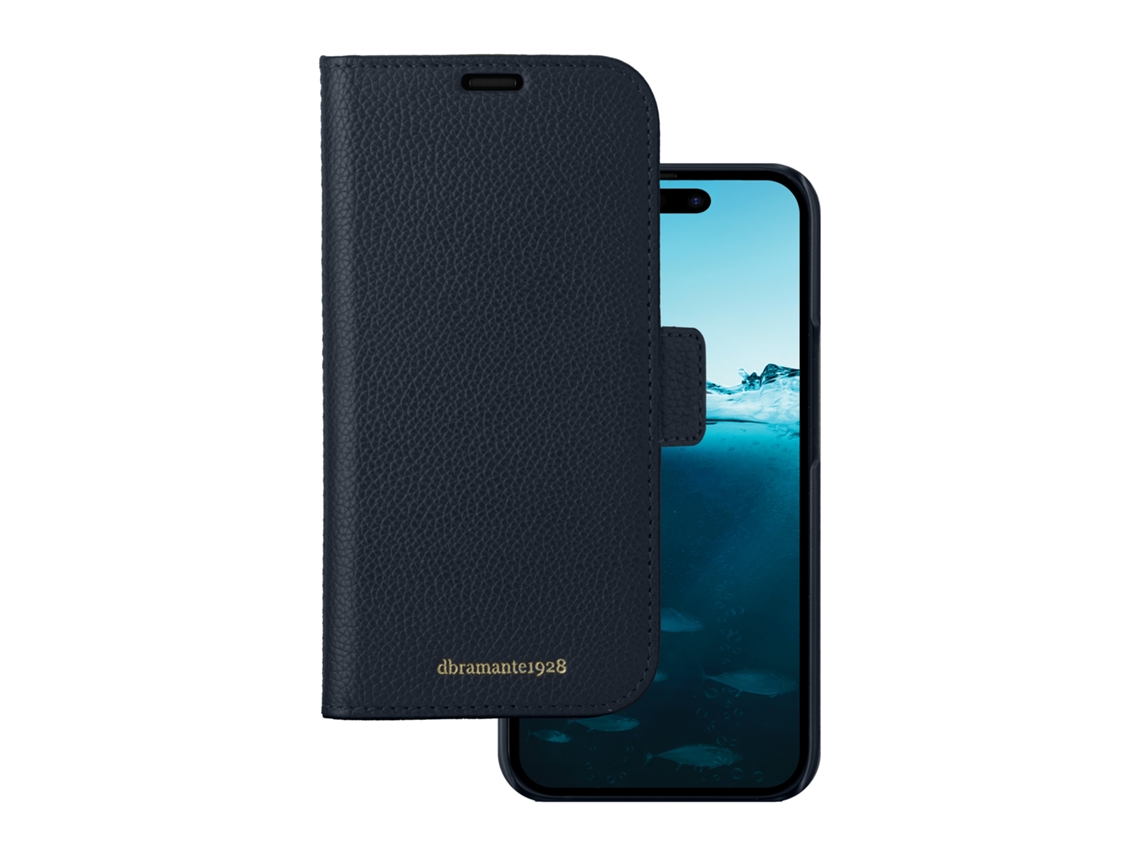 Capa Fólio para iPhone 15 DBRAMANTE1928 Azul
