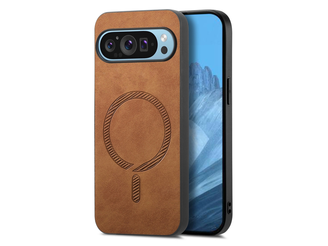 Capa Hibbent Magnética Para Google Pixel 11 (marrom)