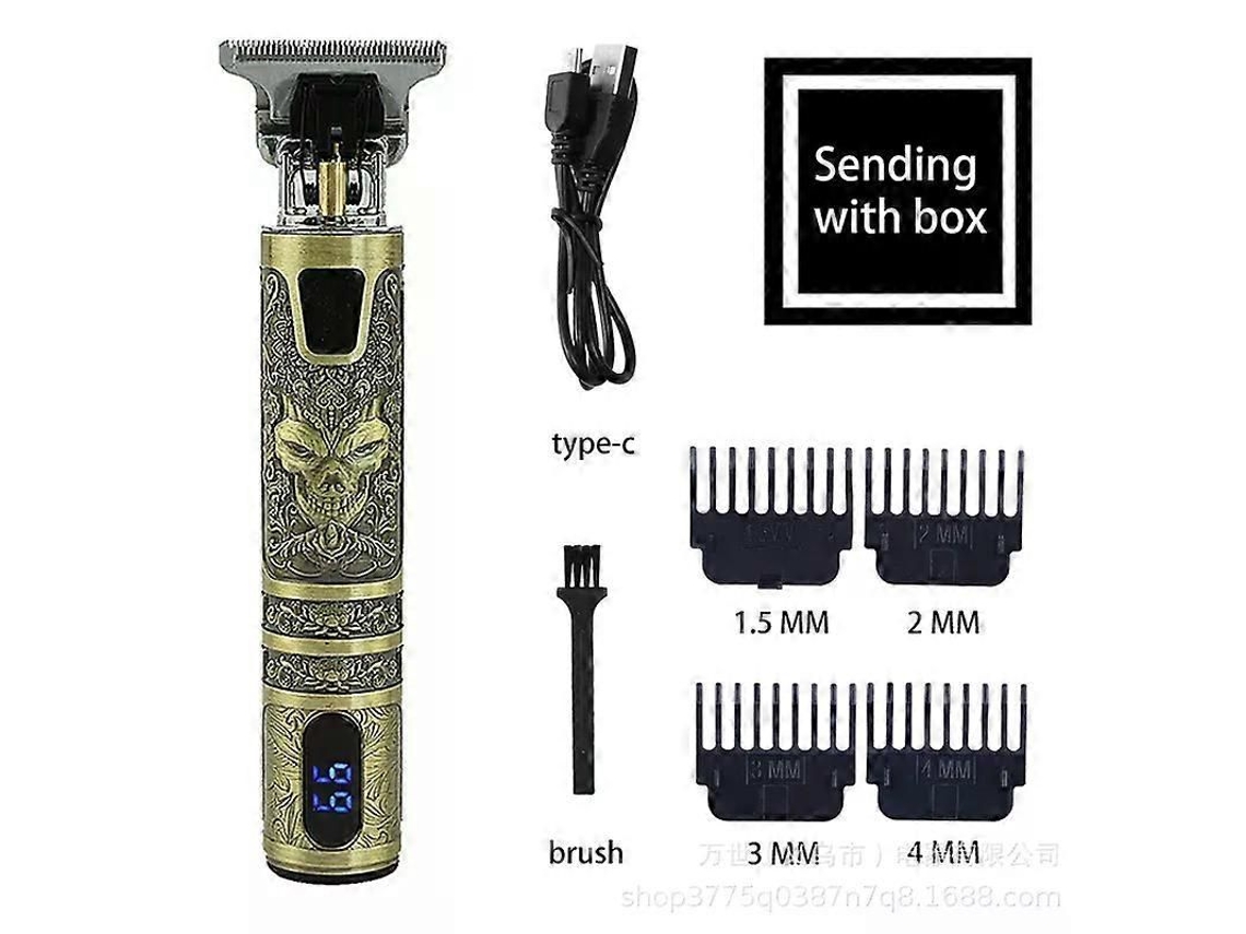 Máquina De Cortar Cabelo T9 Profissional, Barbeador Elétrico, Máquina De Cortar Cabelo Masculina Recarregável Via Usb, Aparador De Cabelo Para Ho