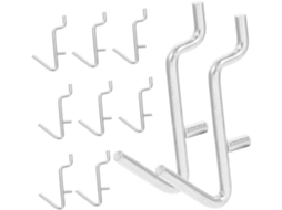 Conjunto De 20 Ganchos Metal Resistentes E Duráveis Para Organização Q