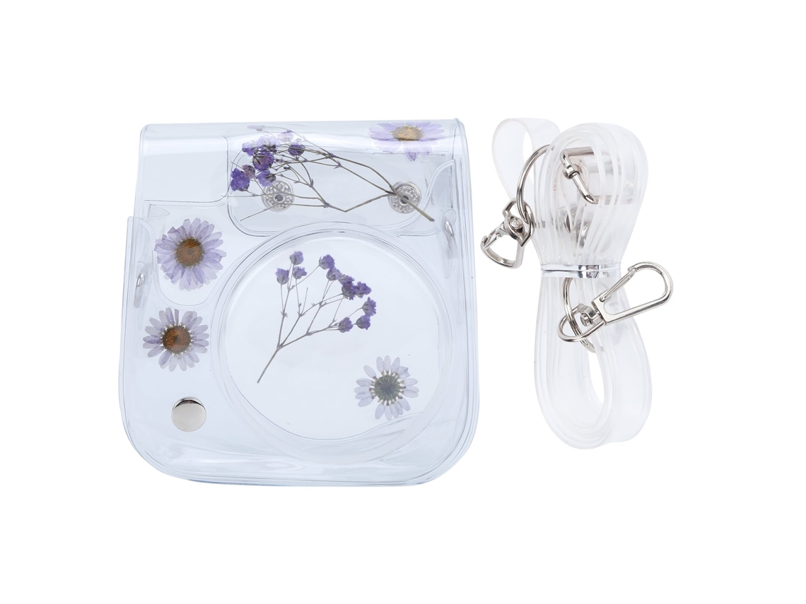 2026 funda Transparente para Cámara Instax Mini 11/9/8, Bolsa de Almacenamiento Con Correa Ajustable de Pvc