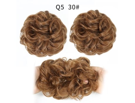 Feminino Sintã©tico Bagunã§ado Chignon Donut Almofada De Cabelo Elã¡stico Corda De Cabelo Extensãµes De Cabelo Miss Wig