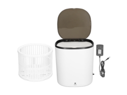 Máquina de Lavar Roupas Mini Portable 4.5l com Cesto de Drenagem Turbina para Viagem Apartamento Rv Branco | S/MARCA