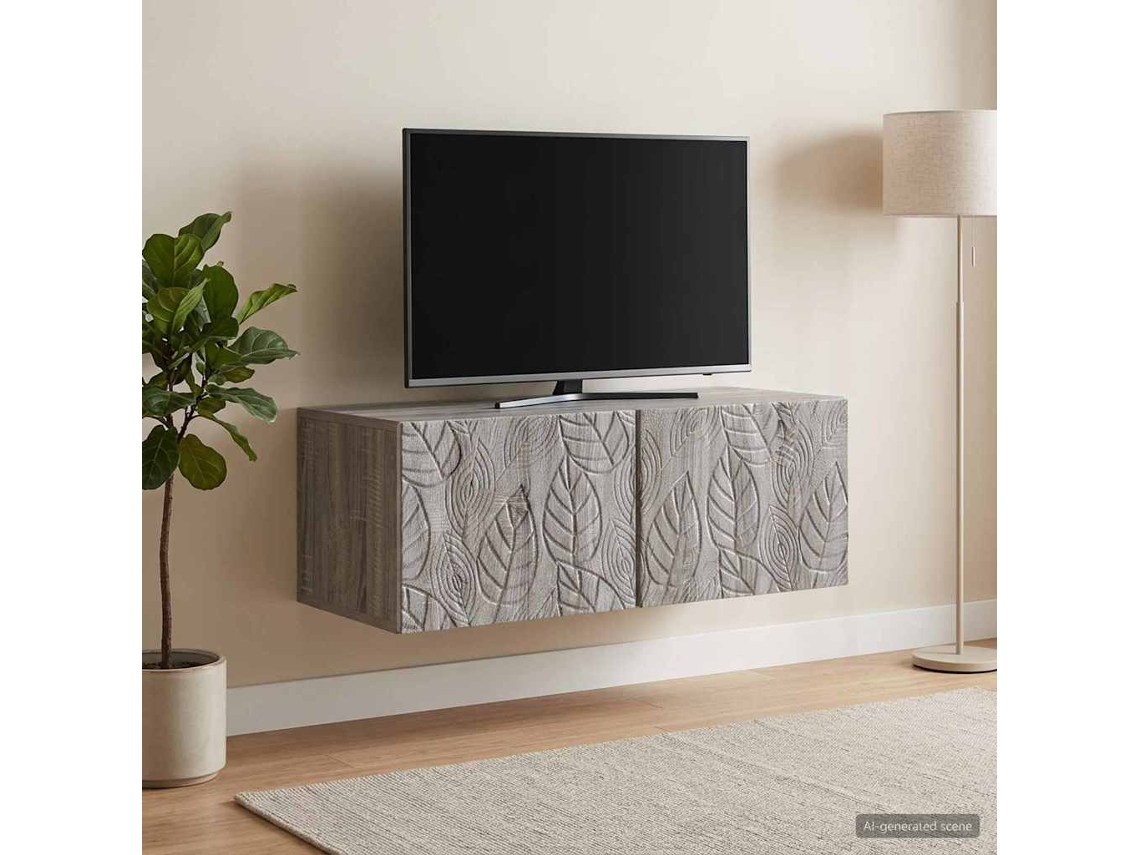 Vidaxl Gabinete De Tv De Parede 78,5 X 31 Cm Sonoma Cinzento