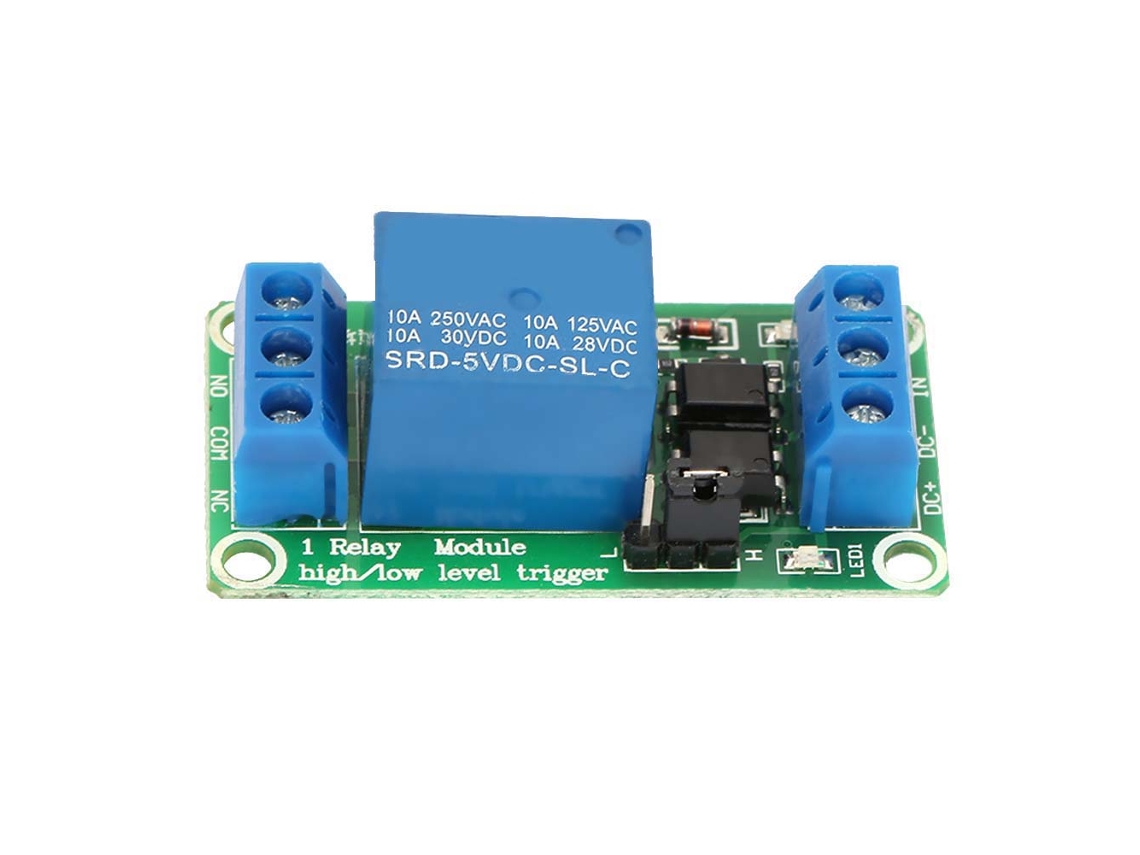 Laxiscreed Módulo De Relé Com Optocrossador Para Um Canal, Pack De 5, Compatível Com 5v