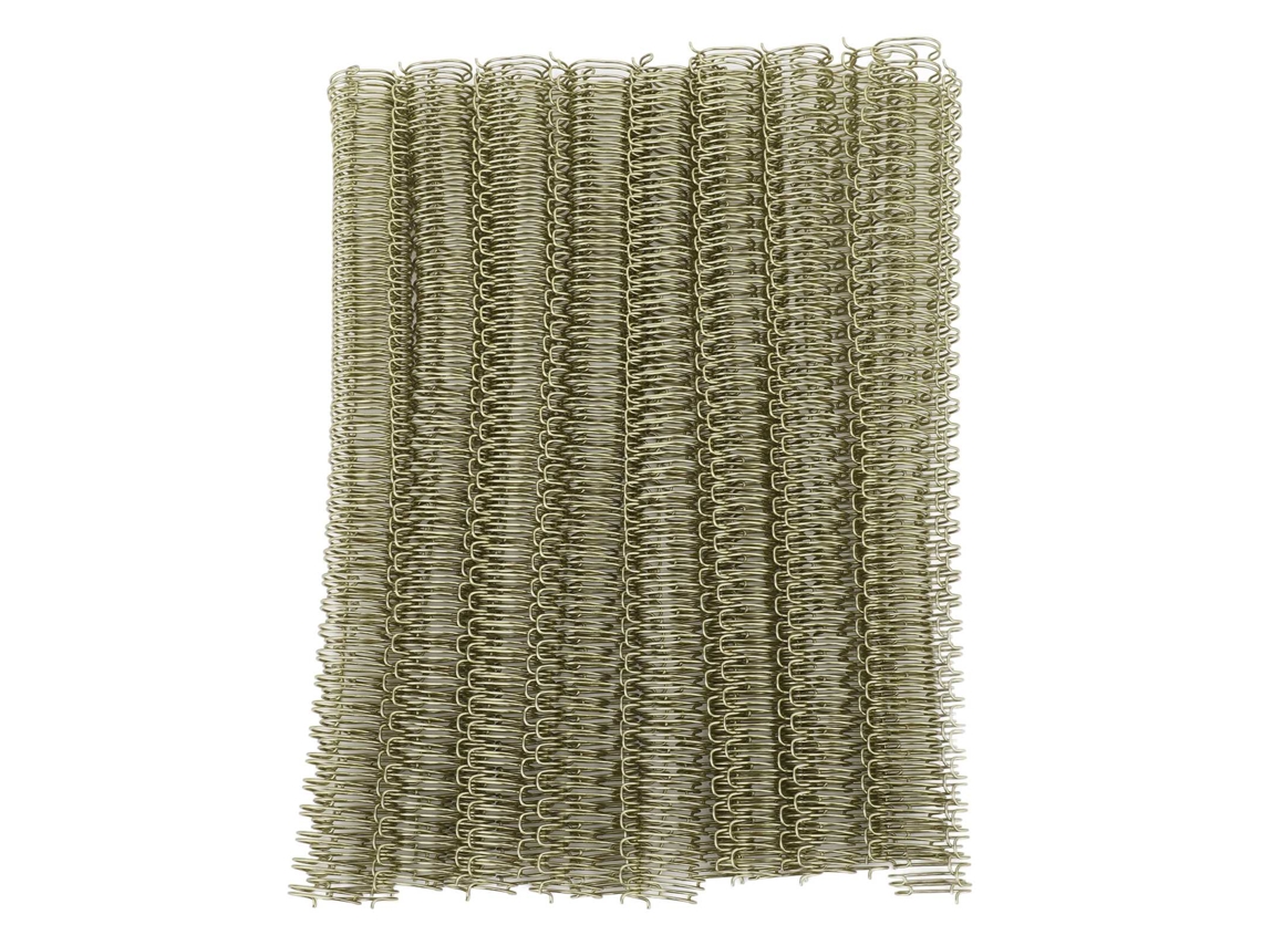 100pcs espinhos de encadernação com fio spiral duplo 9/16 polegadas, capacidade 120 folhas A4, prata claro S/MARCA