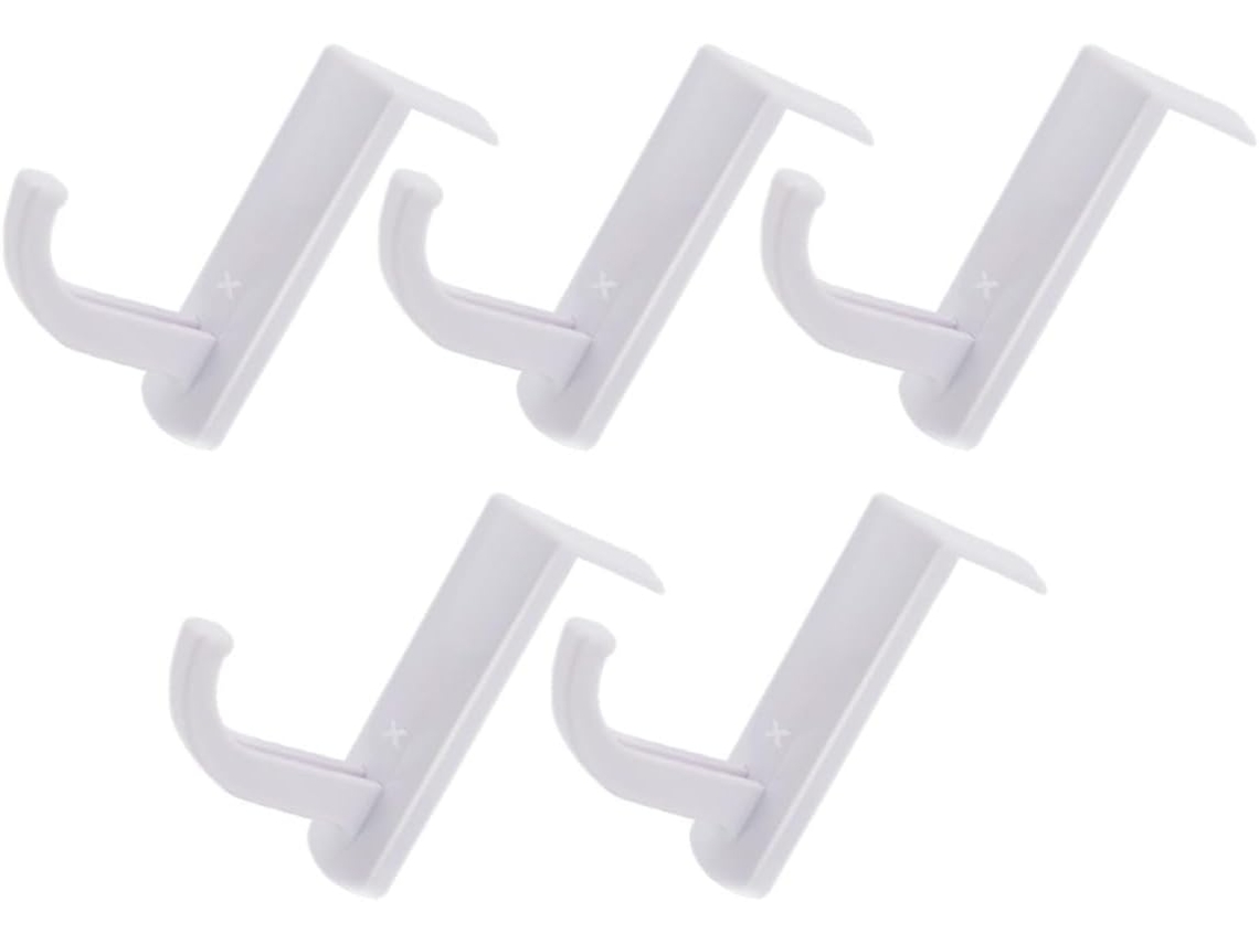 Suporte Para Fones De Ouvido Abaodam Em Plástico Branco, Conjunto De 5 Peças, Organizador De Mesa Para Pc E Monitor