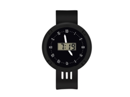 Reloj Electrónico Infantil De Moda Con Esfera Redonda Y Movimiento Digital (negro)