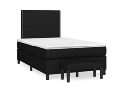 Box Spring Bed, Box Spring Beds Vidaxl Preto Tecido (120 X 200 Cm)