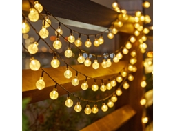 Cordão De Led Com Painel Solar Para Uso Externo, 9,5 M Aquaforge