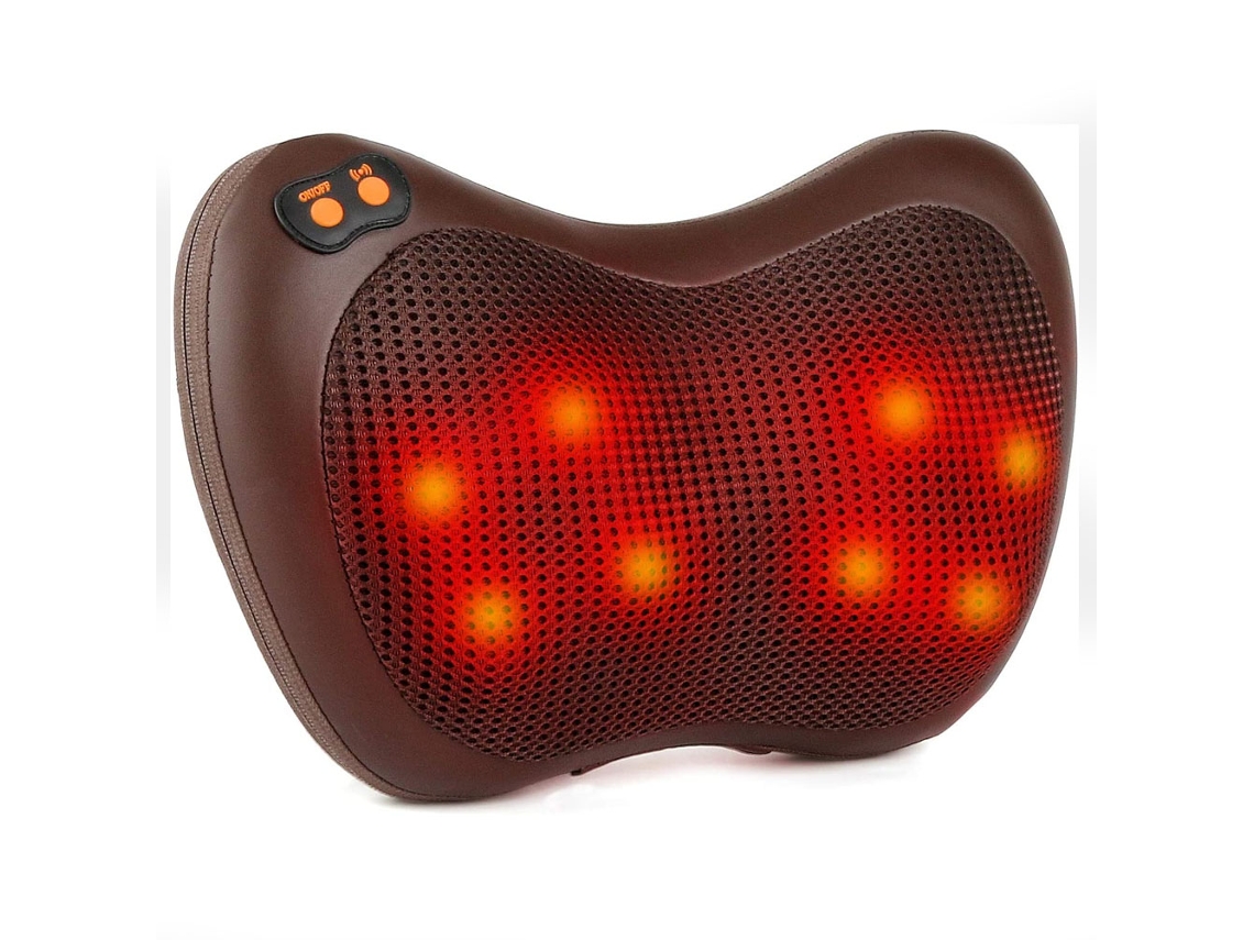 Massageador Shiatsu MDUG com 8 Nós, Aquecimento, Almofada Elétrica