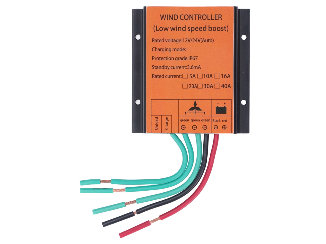 Controlador Eólico Mppt De Carga Automática 12v 24v 300w-1000w 10a