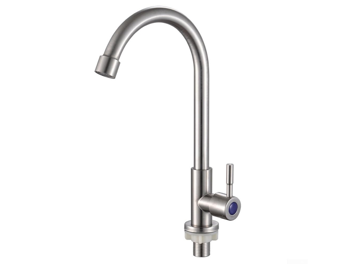 Torneira de cozinha de aço inoxidável, torneira de cozinha de alavanca única, purificador de água, adequada para bancada, pia ou banheiro