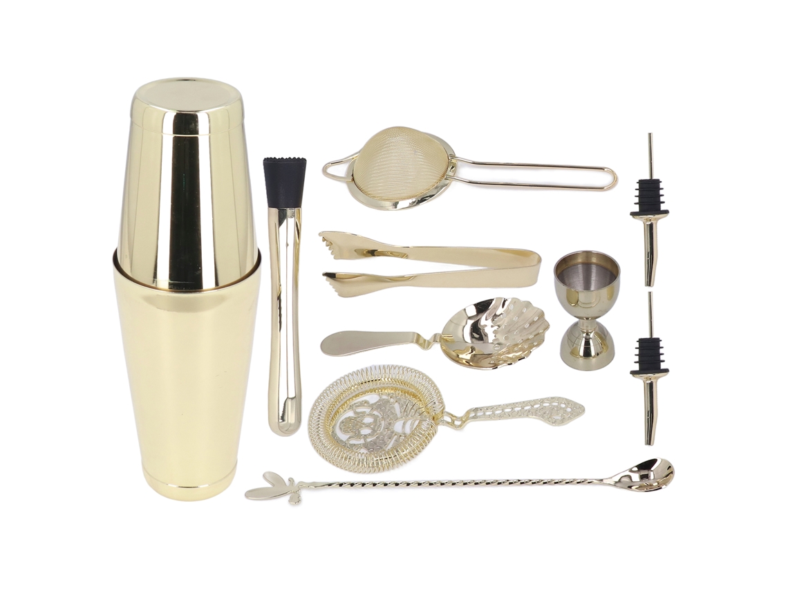 Conjunto de Coqueteleira 11pcs Aço Inoxidável | S/MARCA