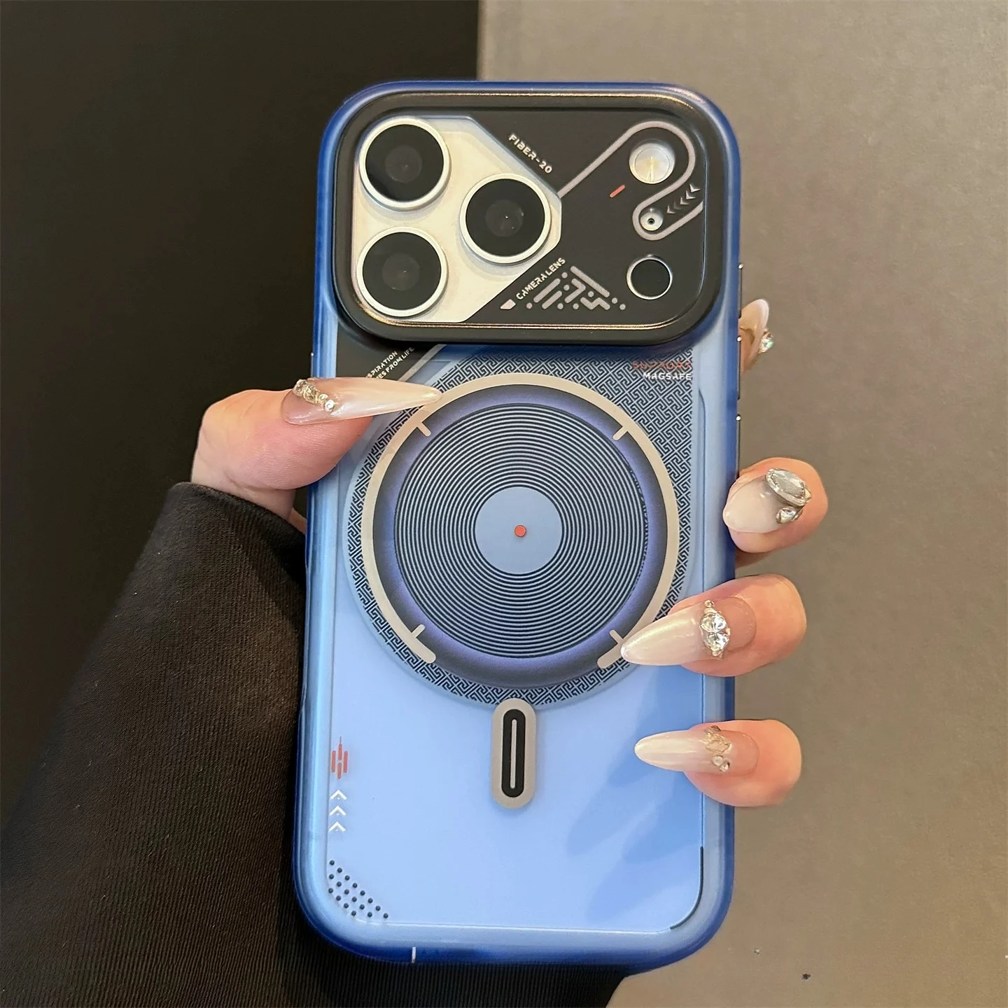 (iphone 16 Azul) Capa Protetora Magnética, Hipoalergênica, Feita De Tpu, Resistente A Quedas.