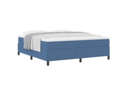 Cama Box Azul 180 X 200 Cm Veludo MAISON EXCLUSIVE