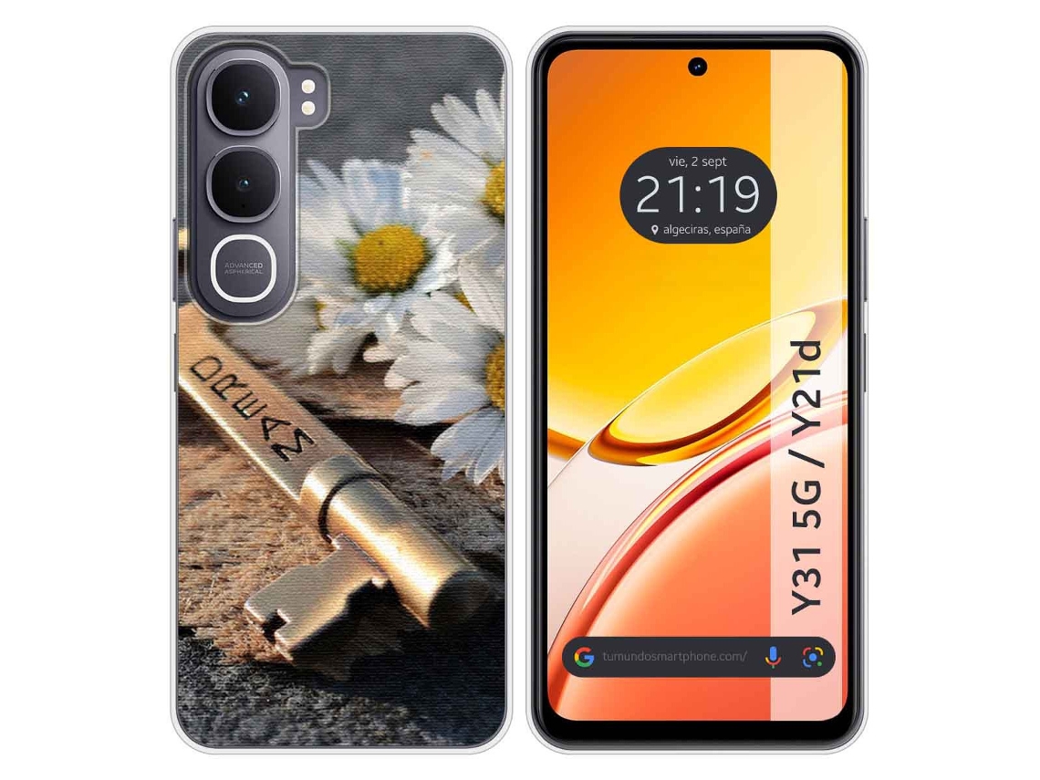 Capa Tumundosmartphone De Silicone Para Vivo Y31 5g / Y21d Com Estampa De Desenhos Animados