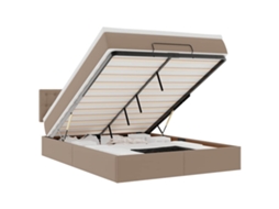 Ottoman Bed, Ottoman Beds Vidaxl Marrom Couro Artificial (140 X 200 Cm)