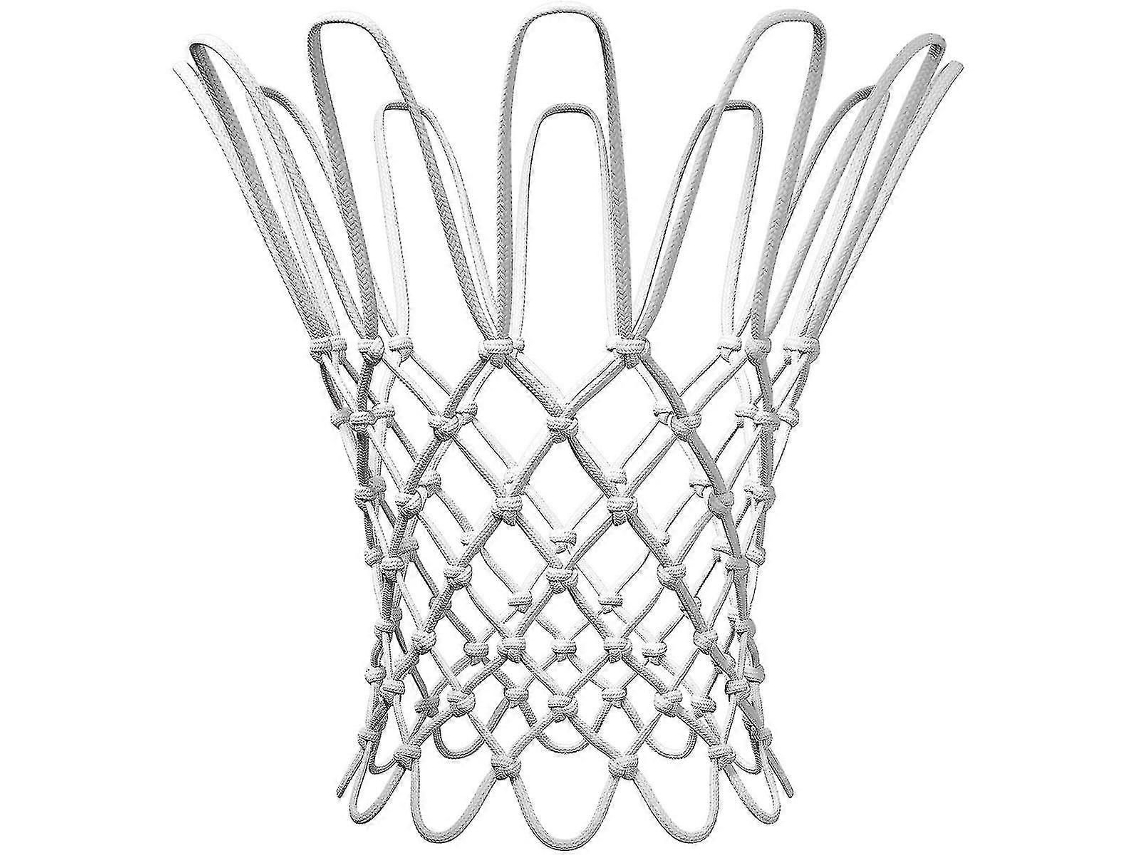 Rede De Basquete Resistente Para Uso Interno E Externo - Branca