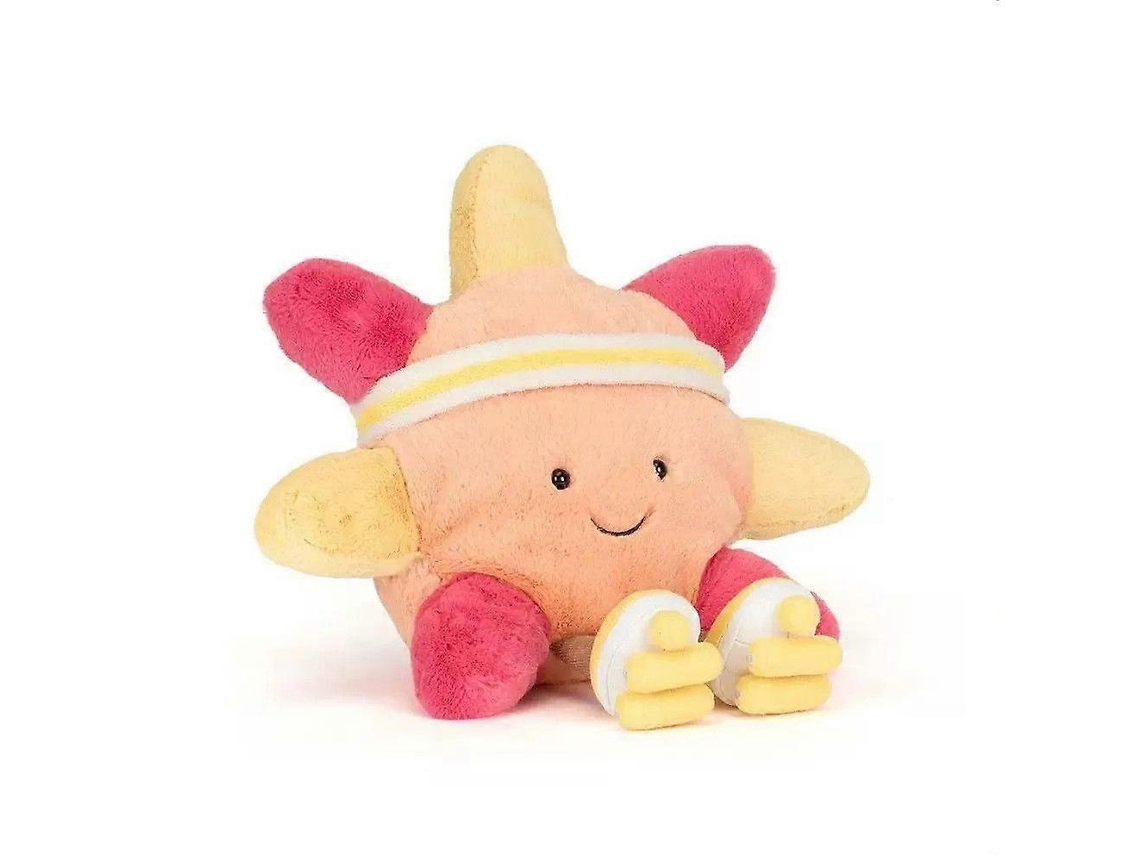 Pelúcia Sol Com Patins, Macia, Ideal Para Brincadeiras E Presente