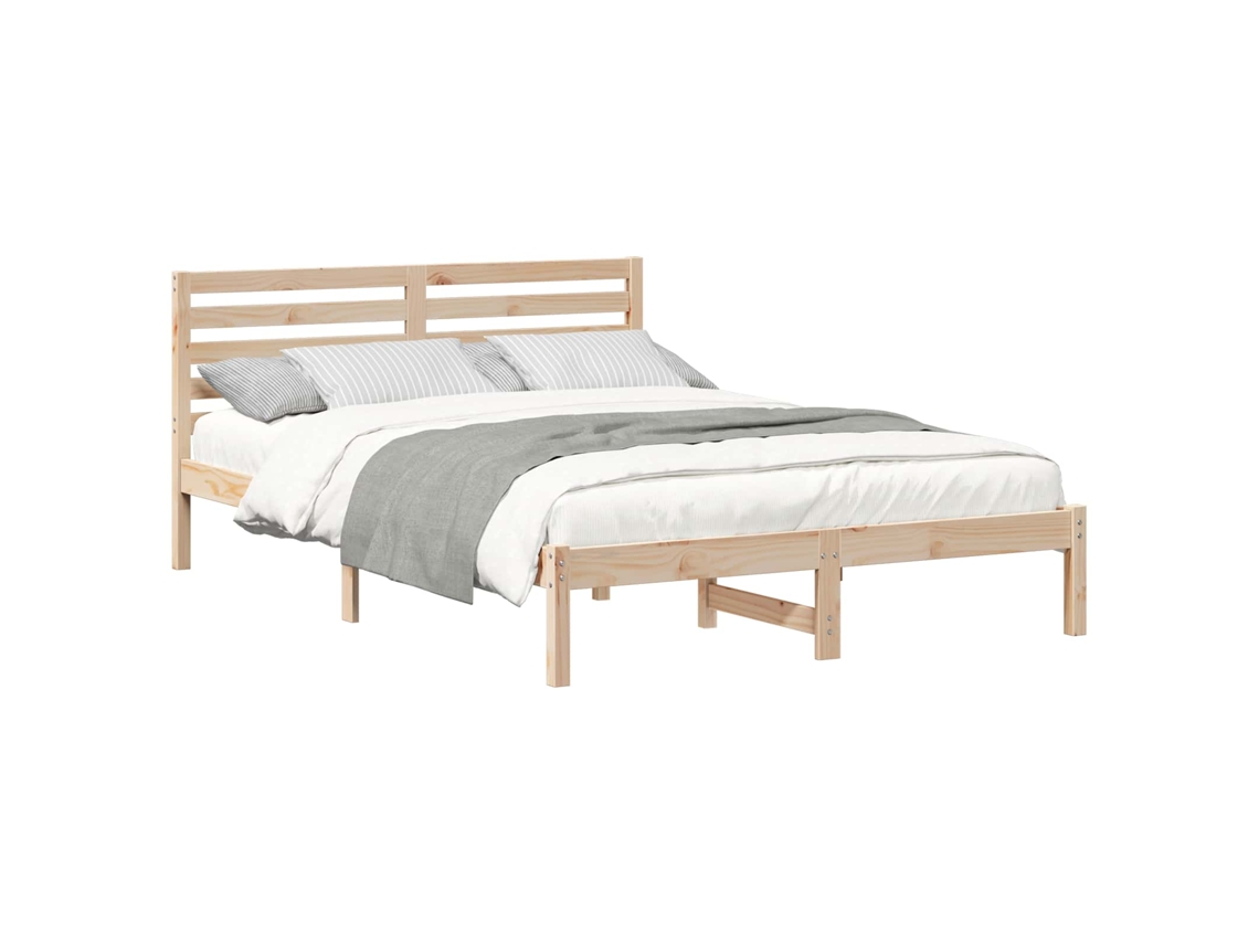 Estrutura da Cama com Cabeceira Castanho 140 X 220 Cm MAISON EXCLUSIVE