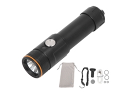 Lanterna Mergulho 5000lm 110m Ip68 Resistente Água 6 Modos Recarregável Torch Subaquática | S/MARCA