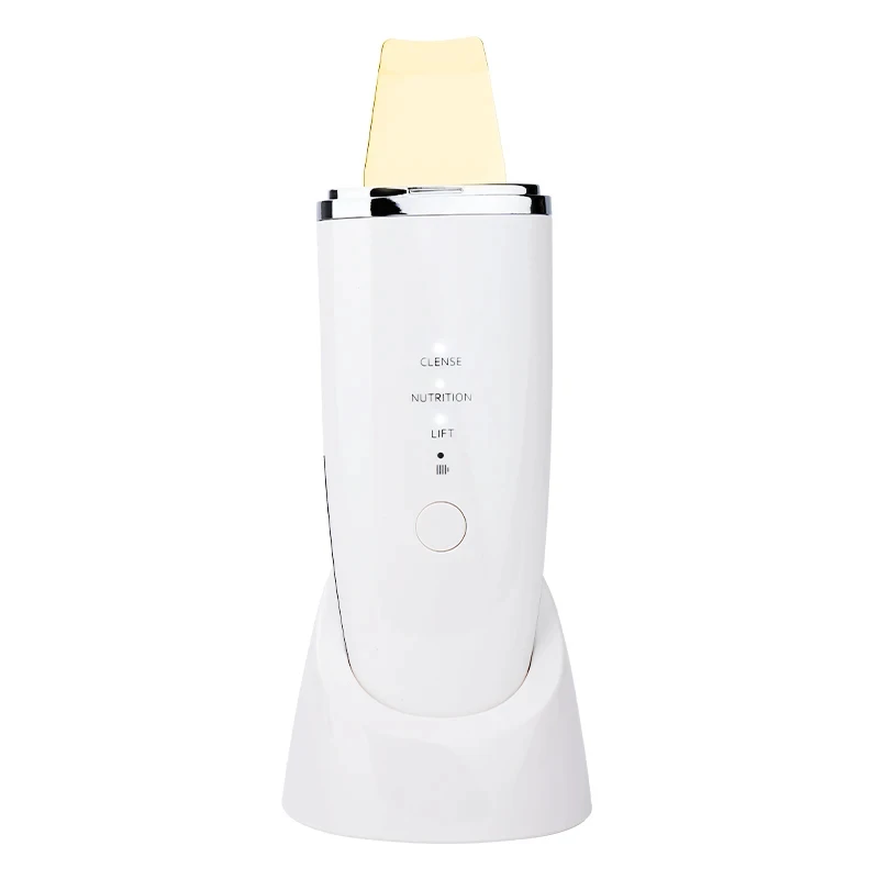 (branco) Limpador Facial Ultrassônico Profissional, Remove Cravos E Esfolia.