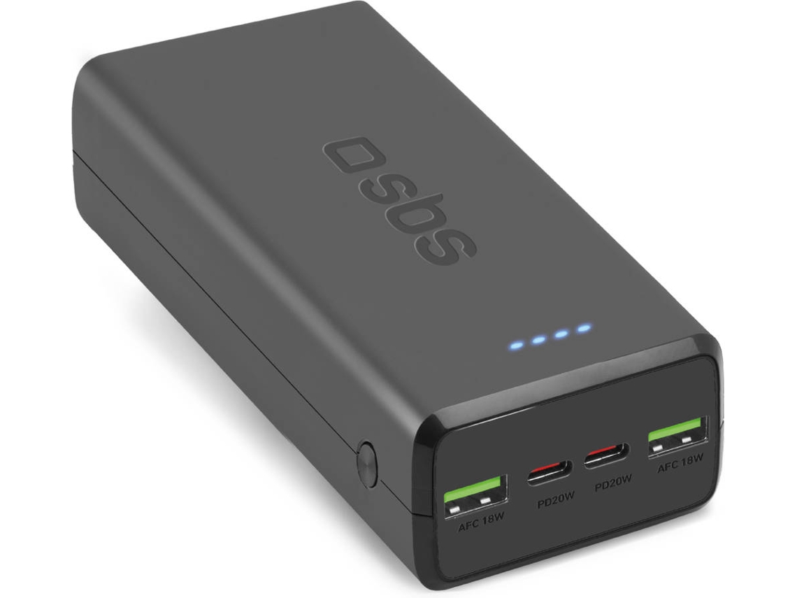 Powerbank SBS TTBB30000PD20K (30000 mAh - 2 USB - Preto)
