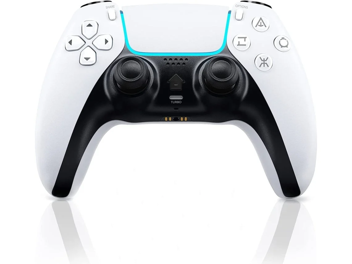 Controlador Ps4 Sem Fio, Playstation 4/Ps4 Pro/Slim/Pc, Branco
