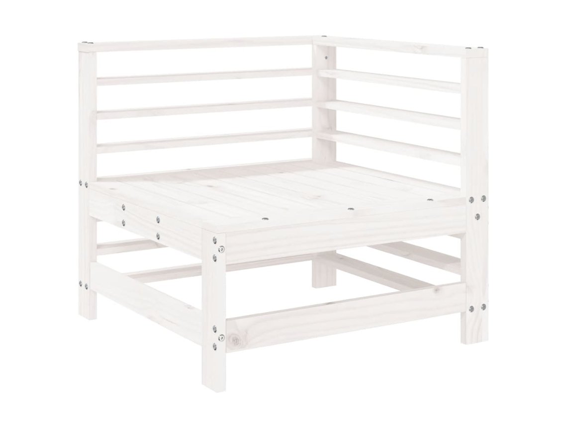 Garden Corner Sofa, Garden Corner Sofas Vidaxl Branco Madeira De Pinho (n/a)