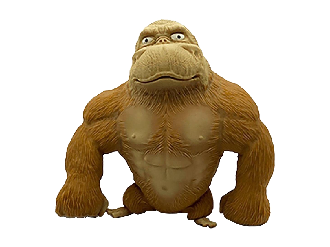 Boneco de Gorila em Látex Macio Realista Brinquedo Cute