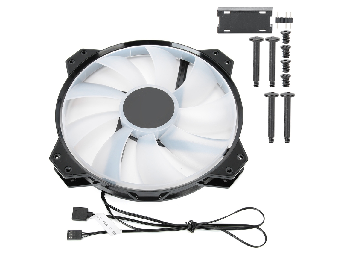 Chassis Fan Addressable Rgb Interface De 3 Pinos Dissipação De Calor 20cm Argb-5v