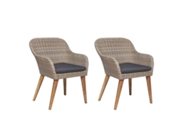 Outdoor Chair, Outdoor Chairs Vidaxl Marrom Rattan / Vime (n/a)