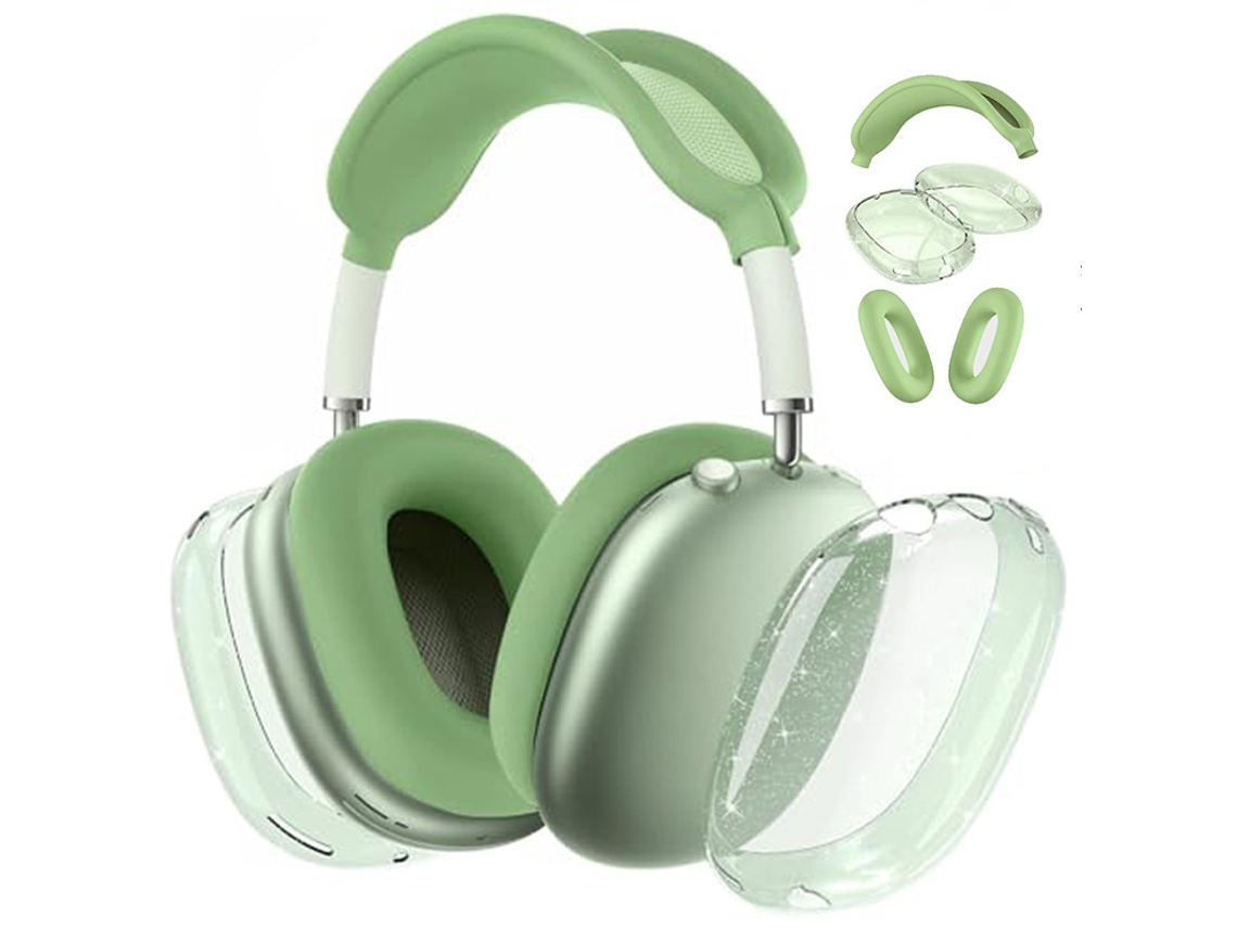 Capa de Silicone 3 em 1 CZHHMART para Airpods Max com Estampa de Estrelas Brilhantes