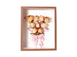 Moldura De Foto Flor Seca 10 Polegadas Diy Papel Toalha Rosas