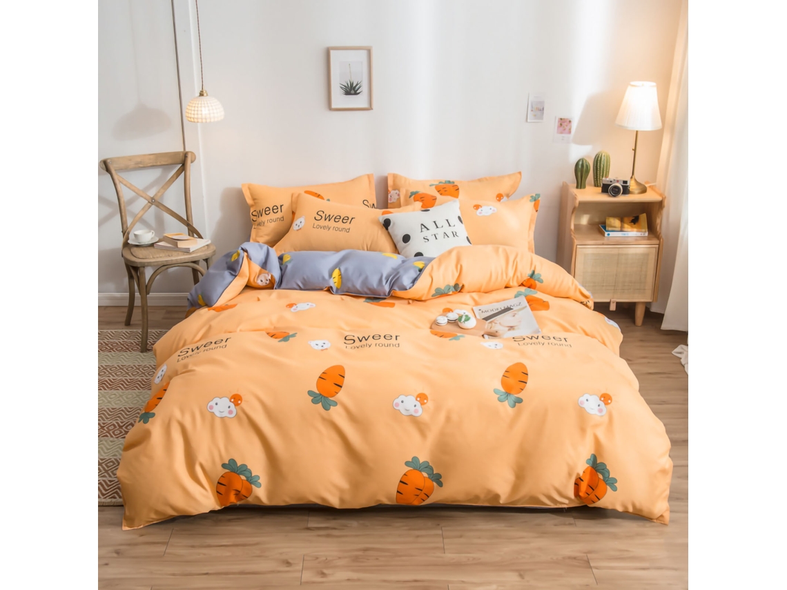 Fronha de Edredom Respirável com Zíper Estampa Fashion 150x200cm S/MARCA