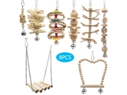 Conjunto de 8 Brinquedos para Papagaio AQUAFORGE