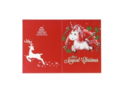 Cartão de Saudação Natalino Primerox com Strass Diy Pintura de Boneco de Neve e Velho HK001