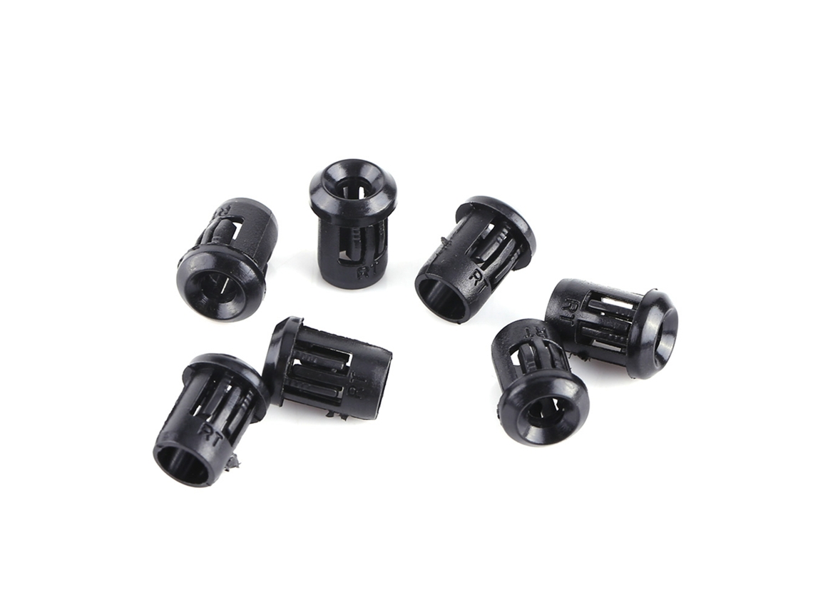 Laxiscreed Pack De 50 Bases Para Led De 3mm Em Nylon Com Clips Pretos