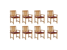 Garden Chair, Garden Chairs Vidaxl Vermelho Madeira (n/a)