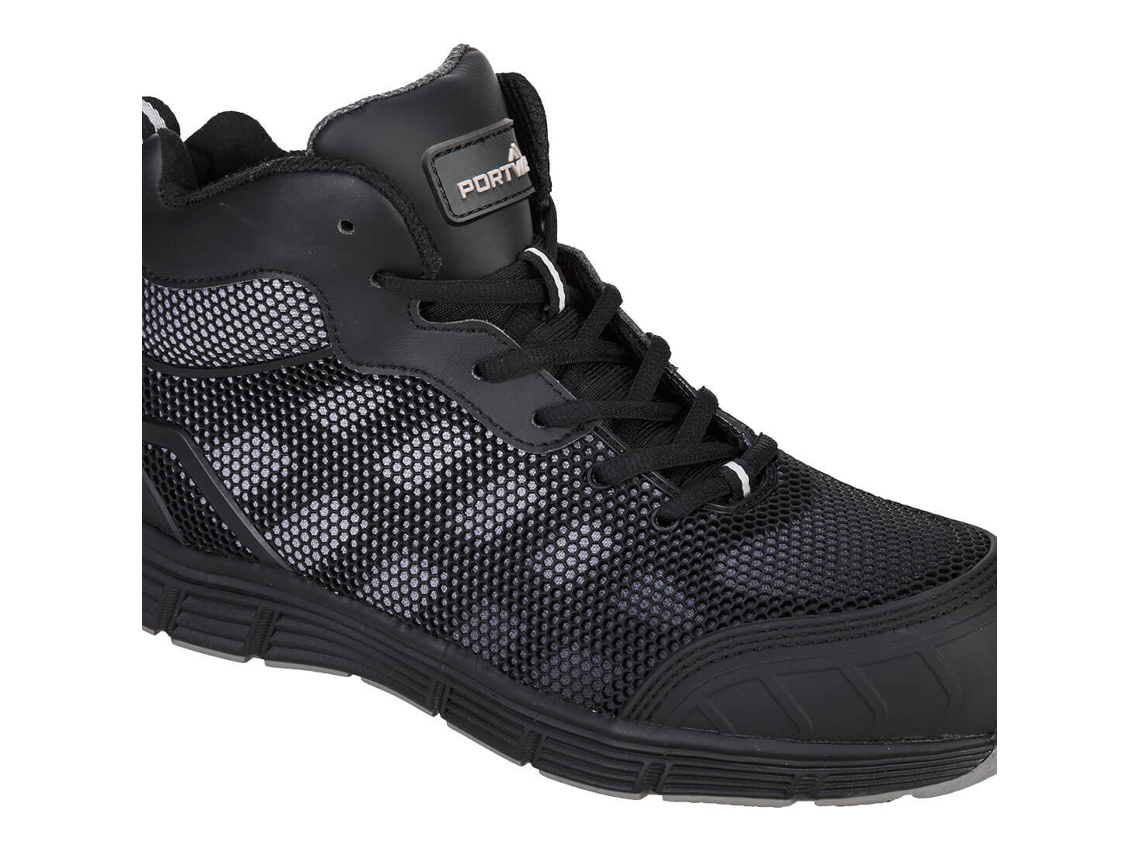Bota Portwest Compositelite Derwent S1p: Conforto E Segurança Preto Cinza / 39