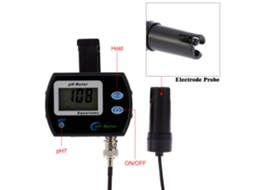 Medidor De Ph En Línea Mini Profesional Para Água Com Luz De Fundo E Compensação De Temperatura