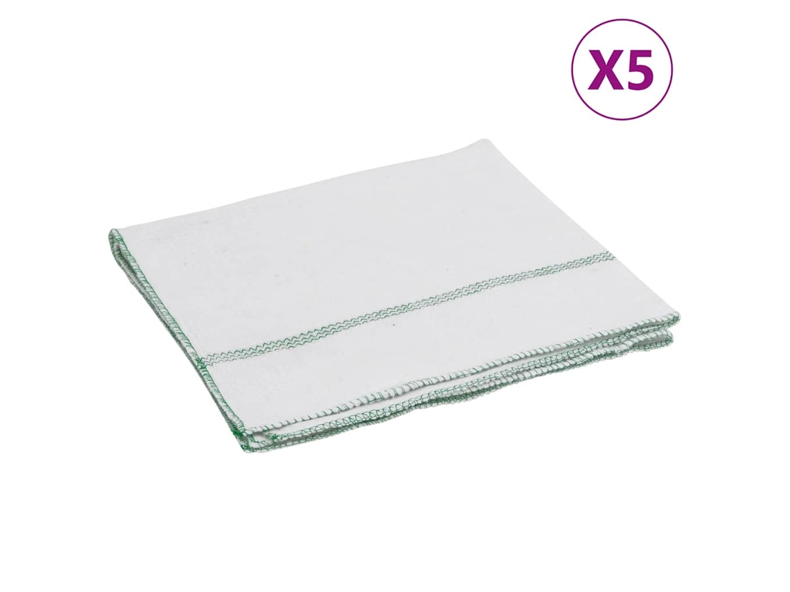 Conjunto 5 Pano de limpeza VIDAXL (60x50cm)