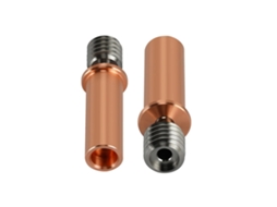 2pcs tubo de garganta de liga de cobre titânio para impressora 3d resistente a alta temperatura S/MARCA